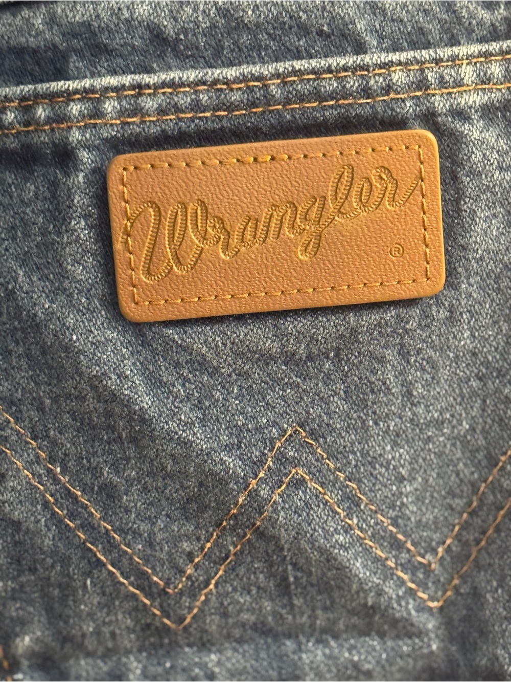 Vintage Wrangler Cowboy Cut Jeans 11/12 x 34 Made in USA High Rise Blue Denim - Picture 5 of 10